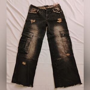Jaded London super distressed baggy denim jeans
